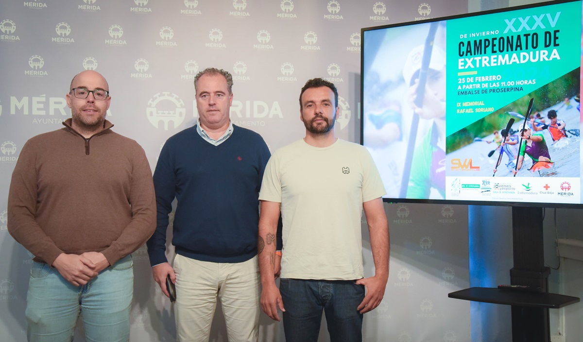 Presentación del XXXV Campeonato de Extremadura de Piragüismo e IX Memorial Rafael Soriano